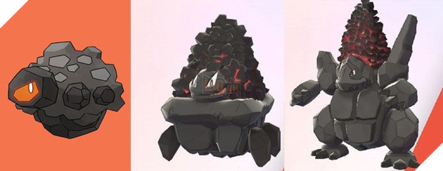 Rolycoly carkoal and Coalossal Pokemon Sword and Shield