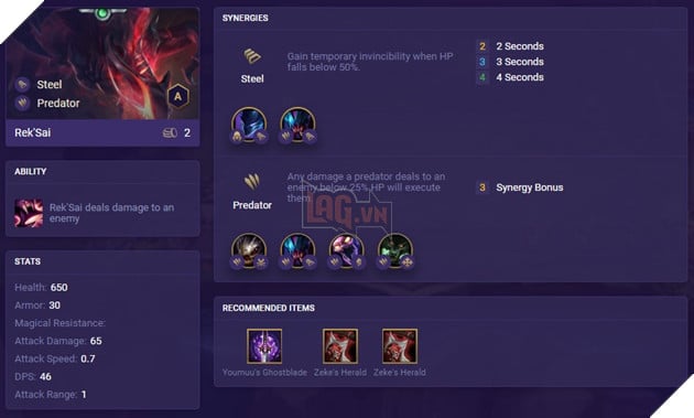 TFT Set 2 Rek'Sai