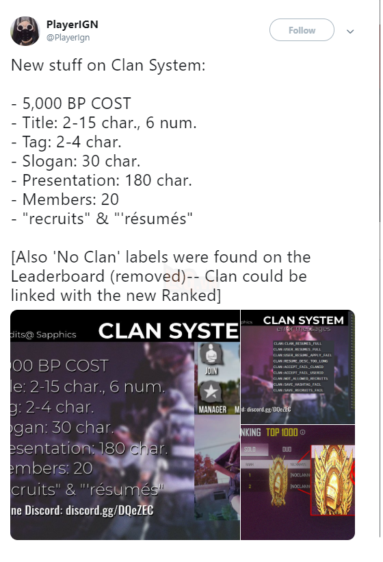 Hệ thống Clan trên PUBG Mobile sẽ sớm có mặt trên PUBG PC