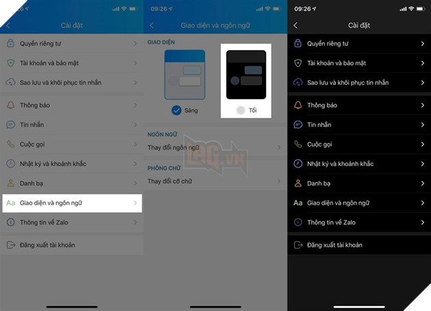 Hướng dẫn: Cách đổi sang chế độ Dark Mode trên ứng dụng Zalo  2