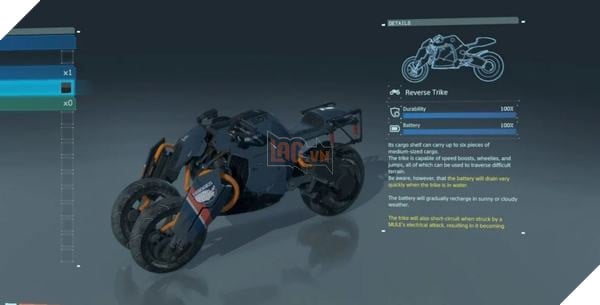 Hướng dẫn Death Stranding: Mở khóa và sửa chữa phương tiện di chuyển 3