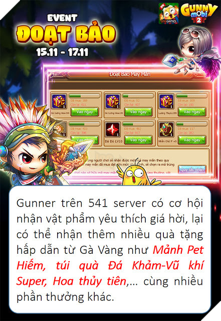 Gunny Mobi liên tục ra mắt nhiều sự kiện hot 5