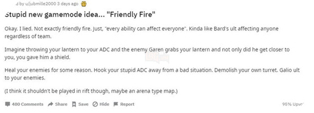 Rảnh rỗi sinh nông nổi, game thủ LMHT nảy ra ý tưởng về chế độ chơi chuyên dụng để... bóp đồng đội - Ảnh 2.