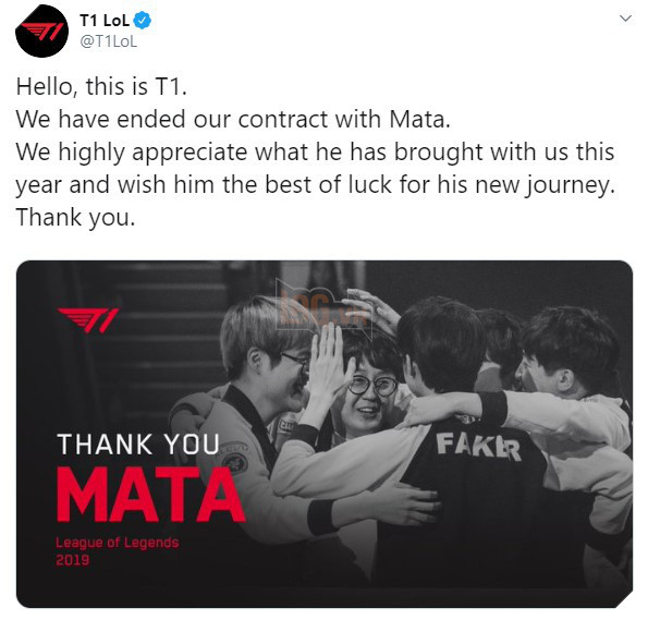 LMHT: Fan bày tỏ sự nuổi tiếc khi siêu Hỗ trợ Mata rời khỏi SKT T1