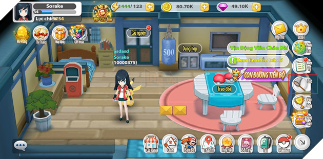 Hướng dẫn tính năng bắt pokemon trong poke origin