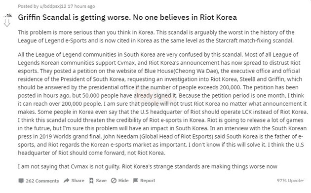 LMHT: Cộng đồng LCK càng ngày càng không tin tưởng Riot Games Hàn Quốc sau án phạt đối với cvMax