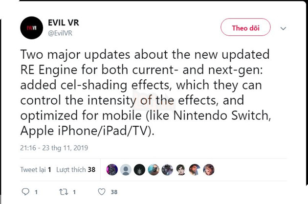 Resident Evil 8 có thể sẽ được phát triển cho hệ máy giả lập thế hệ mới 2