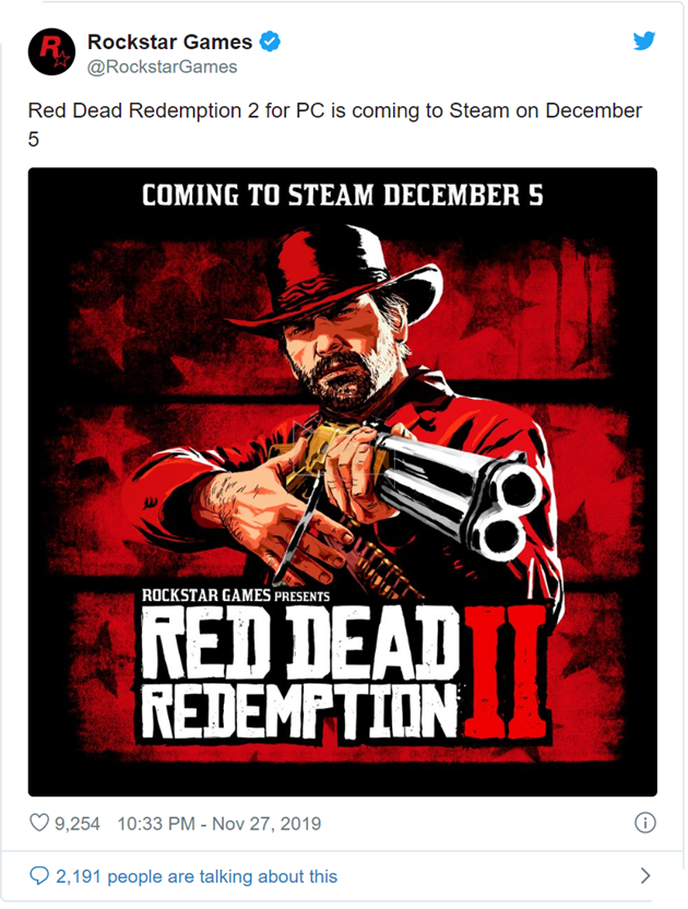 when is red dead redemption 2 coming to steam when is red dead redemption 2 coming to steam