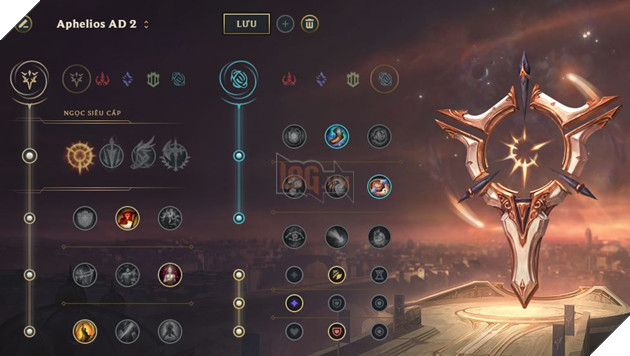 LMHT: Hướng dẫn Bảng ngọc đầy đủ cho Aphelios Xạ thủ đường giữa và đường dưới 2