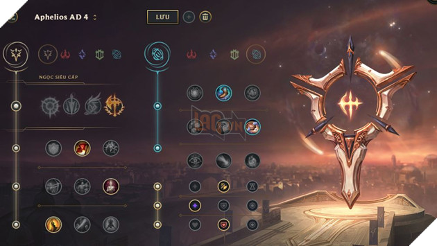 LMHT: Hướng dẫn Bảng ngọc đầy đủ cho Aphelios Xạ thủ đường giữa và đường dưới 4