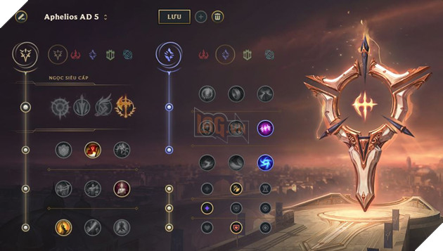 LMHT: Hướng dẫn Bảng ngọc đầy đủ cho Aphelios Xạ thủ đường giữa và đường dưới 5