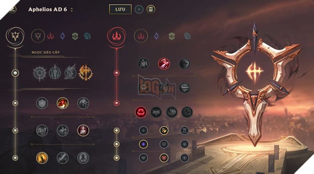 LMHT: Hướng dẫn Bảng ngọc đầy đủ cho Aphelios Xạ thủ đường giữa và đường dưới 6