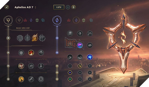 LMHT: Hướng dẫn Bảng ngọc đầy đủ cho Aphelios Xạ thủ đường giữa và đường dưới 7