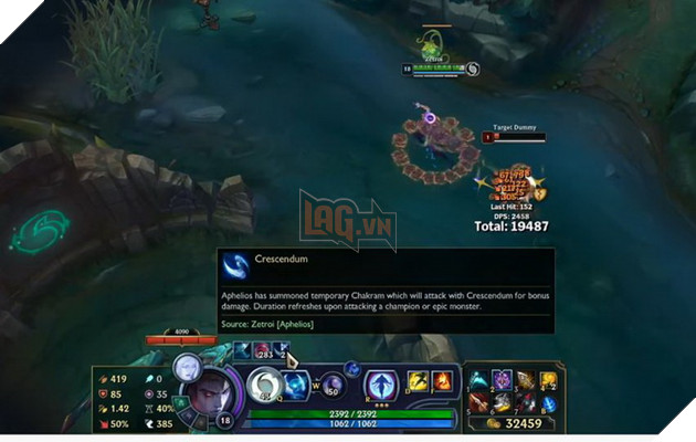 LMHT: Aphelios với combo 9000 dame mỗi giây siêu bá đạo giết ngay rồng và Solo Baron dễ dàng 3