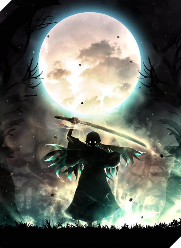 Phát sốt khi ngắm loạt fan art Kimetsu no Yaiba đầy ma mị, cảm giác như lạc vào cõi khác - Ảnh 4.