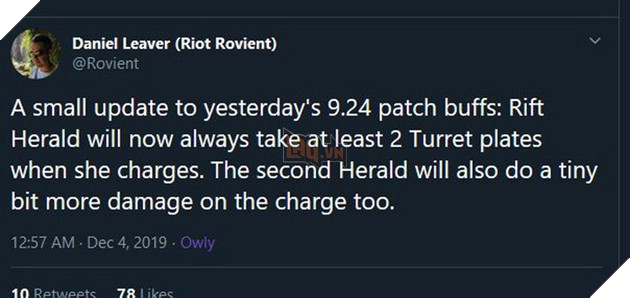 LMHT: Sứ Giả Khe Nứt sẽ được buff mạnh hơn ở 9.24 để ngang sức mạnh với Rồng hiện tại 2