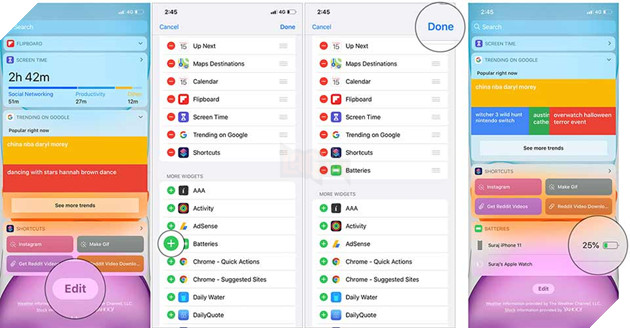 Hướng dẫn: Xem phần trăm pin trên dòng iPhone có thiết kế Notch 5