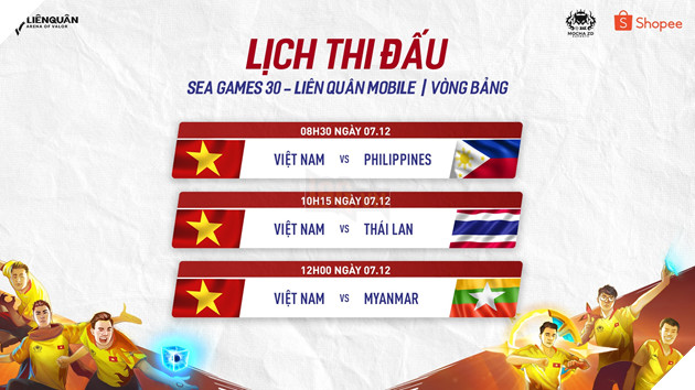 Lịch thi đấu ngày ra quân của Mocha ZD Esports tại đấu trường SEA Game 30 