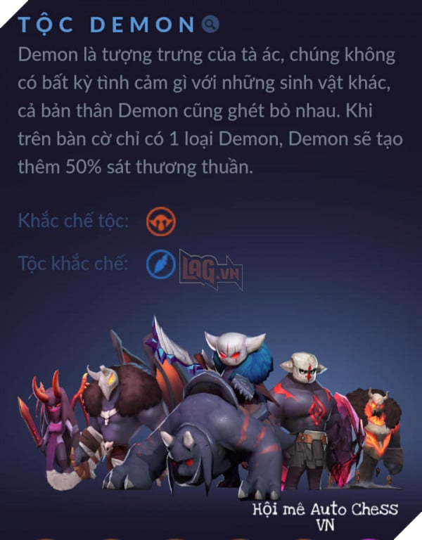 Auto Chess Mobile: Tổng hợp chi tiết khắc chế và truyền thuyết 13 Tộc - gametac.vn