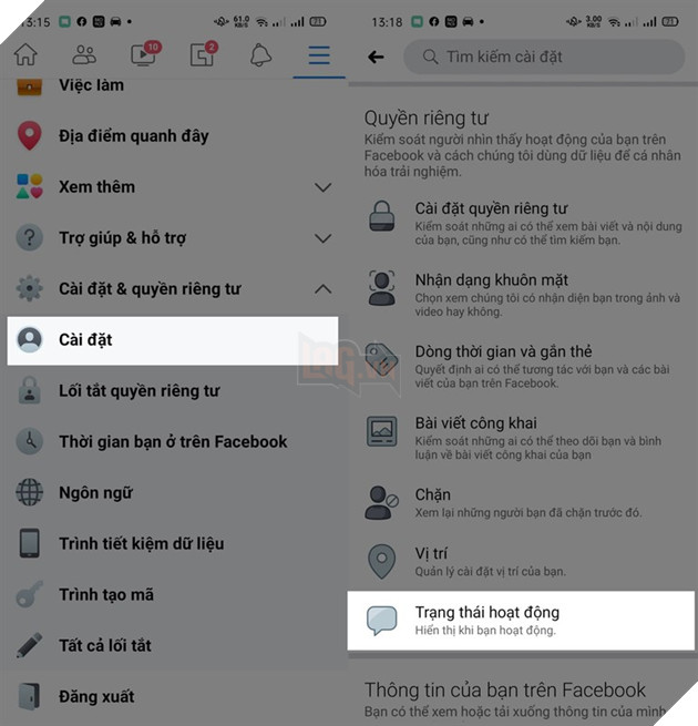 Cách tắt trò chuyện, ẩn nick khi online trên Facebook 2