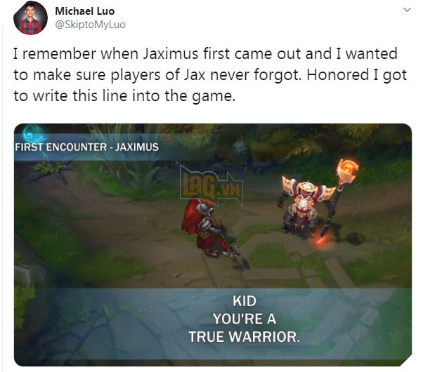 Riot Games nhắc game thủ nhớ về câu chuyện cảm động nhất LMHT khi ra mắt Jax Loạn Thế Thần Binh - Ảnh 6.
