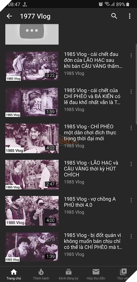 Bất ngờ toàn bộ video của Vlog 1977 biến mất ngay trong sáng ngày 13 tháng 6 5