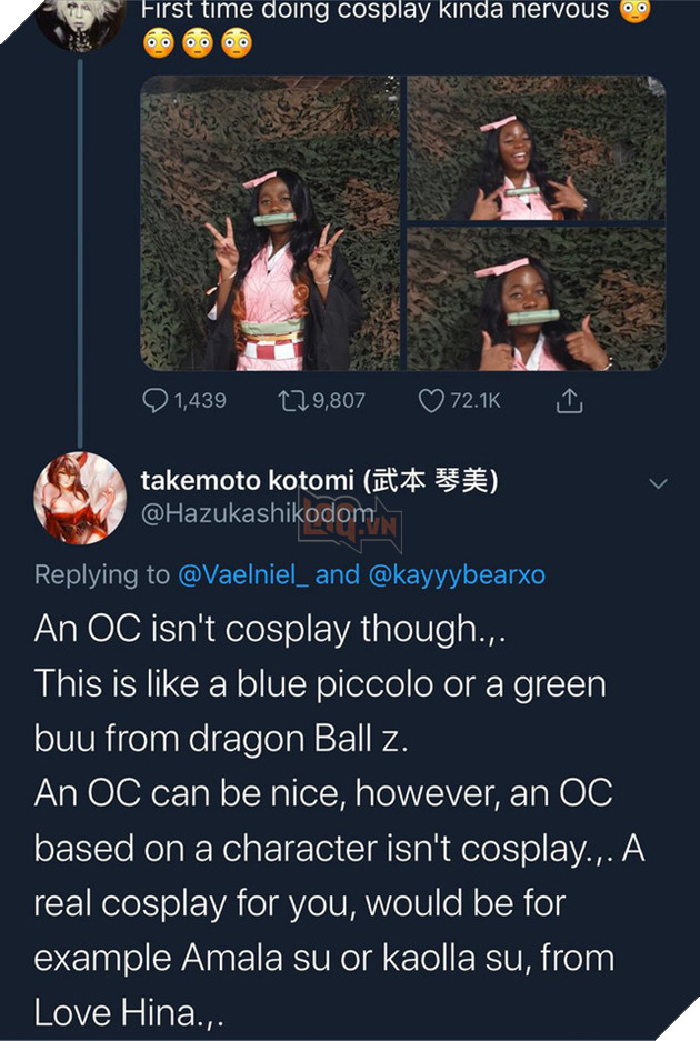 Kimetsu no Yaiba: Phiên bản cosplay Nezuko da màu gây tranh cãi dữ dội trên mạng xã hội - Ảnh 4.