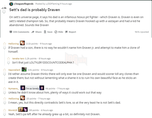 Mới ra mắt, cộng đồng đã tranh cãi nảy lửa về việc liệu Sett có phải con trai của Draven? - Ảnh 3.