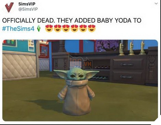 Meme Baby Yoda chuyển sinh sang game đầu tiên mà không ai nghĩ tới - The Sims 4 4