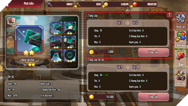 New Gunbound: Hướng dẫn chi tiết cách dùng trang bị để nâng cấp chỉ số xe cực mạnh 6