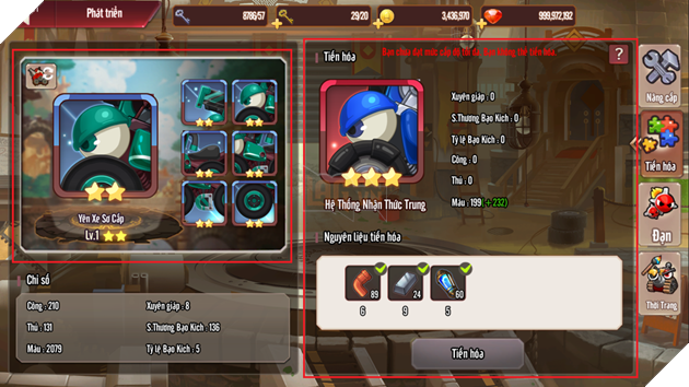 New Gunbound: Hướng dẫn cách dùng Xưởng nâng cấp để nâng cấp xe cực mạnh 2