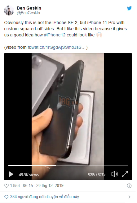 Lộ diện video iPhone SE 2 trên tay người dùng với thiết kế bộ khung viền phẳng đi cùng bộ 3 camera 