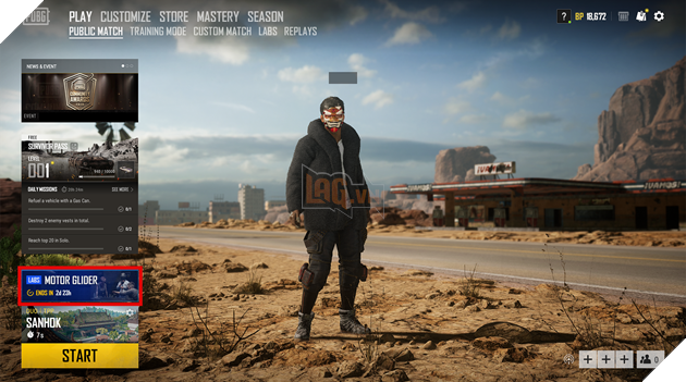 PUBG PC: Thời gian thử nghiệm Tàu lượn trên PUBG Labs được gia hạn, cho phép game thủ có thêm thời gian trải nghiệm dài hơn dự kiến 5