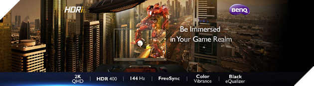 Chất chơi với màn hình Gaming BenQ EX2780Q 144Hz ứng dụng công nghệ HDRi giúp trải nghiệm game chất nhất hiện nay 3