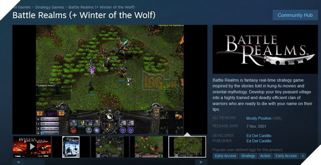 Tựa game chiến thuật hoài niệm Battle Realms chính thức lên Steam kèm multiplayer 3