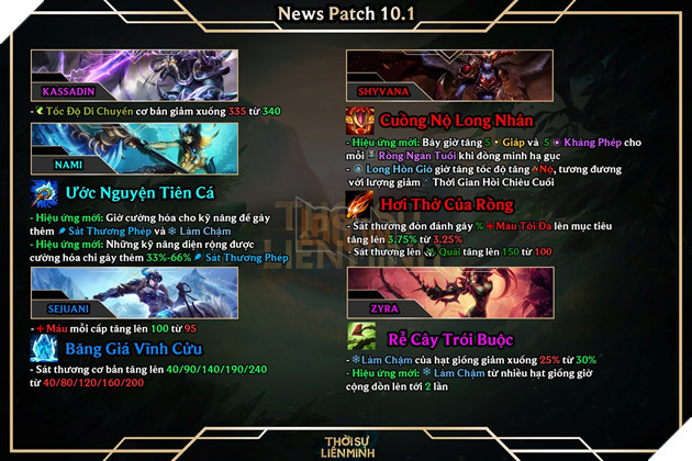 LMHT - Chi tiết bản cập nhật 10.1 và ngày cập nhật trên máy chủ chính thức 4