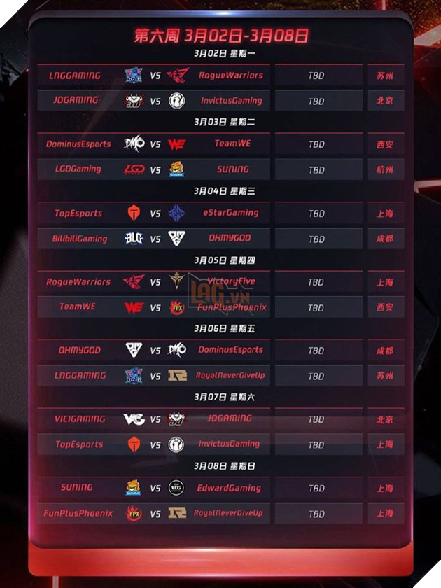 Chính thức công bố lịch thi đấu LPL mùa xuân 2020: Khai màn với trận Siêu kinh điển IG - FPX - Ảnh 7.