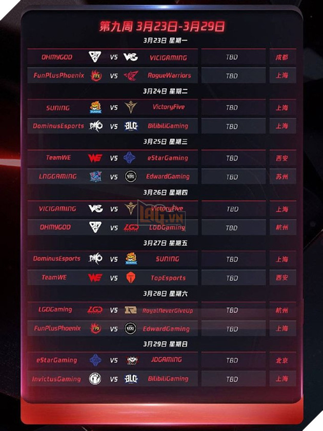 Chính thức công bố lịch thi đấu LPL mùa xuân 2020: Khai màn với trận Siêu kinh điển IG - FPX - Ảnh 10.