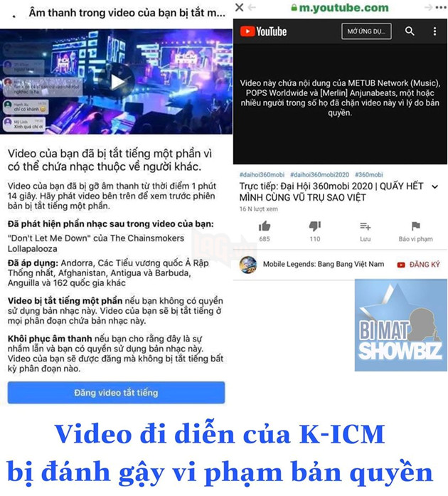 Biểu diễn cho Đại Hội 360 Mobi, K-ICM bị đánh sập video vì dính nhạc bản quyền 5