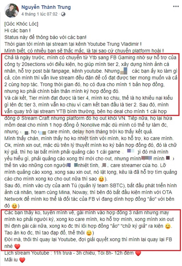 DRAMA: Boy-one champ Trung Vladimir và công ty chủ quản cũ “đấu tố” lẫn nhau vi phạm hợp đồng