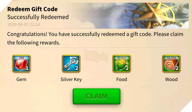 redeem gift code