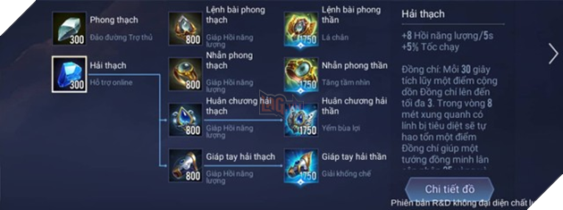 Liên Quân Mobile bản 1.33 đồng nhất chỉ số của 10 trang bị Phụ Trợ nhưng giữ lại Nội tại riêng - Ảnh 2.