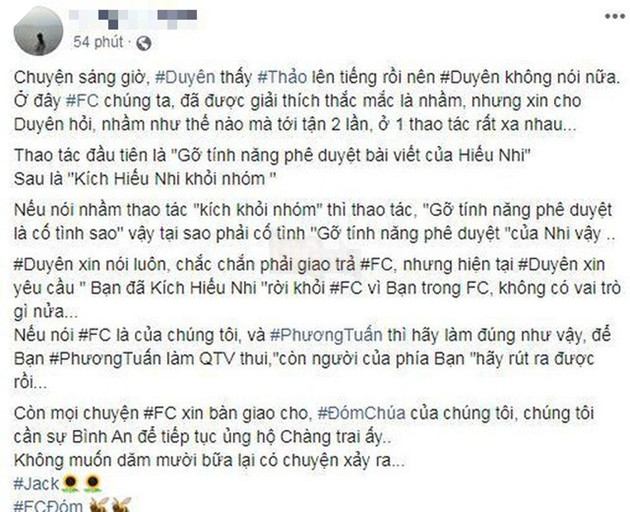 K-ICM kick thẳng tay trưởng FC miền Bắc, xóa bài họp fan mừng tất niên của FC Jack: Căng thẳng giữa fan của hai bên lại leo thang - Ảnh 4.