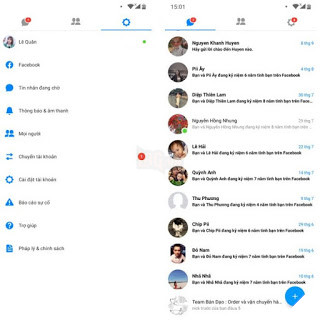 Cách sử dụng cùng lúc hai tài khoản Messenger trên một chiếc smartphone 3