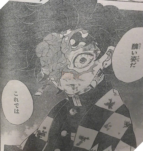 Spoiler Kimetsu No Yaiba tập 191 - Tanjirou trở lại nhưng 1 phần não lộ ra ngoài
