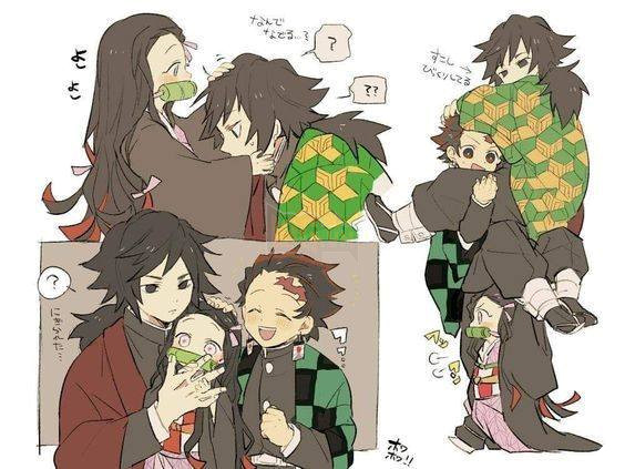 Kimetsu no Yaiba - Bộ hình ảnh anh đụt Giyuu và Nezuko đẹp đôi và dễ thương chết người ! 6