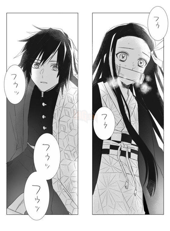 Kimetsu no Yaiba - Bộ hình ảnh anh đụt Giyuu và Nezuko đẹp đôi và dễ thương chết người ! 10