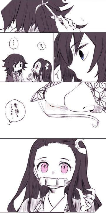 Kimetsu no Yaiba - Bộ hình ảnh anh đụt Giyuu và Nezuko đẹp đôi và dễ thương chết người ! 13