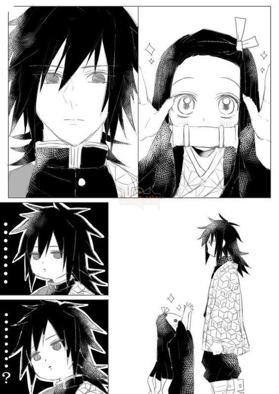 Kimetsu no Yaiba - Bộ hình ảnh anh đụt Giyuu và Nezuko đẹp đôi và dễ thương chết người ! 15