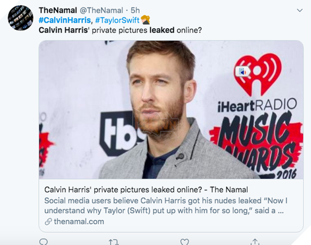 Calvin Harris &quot;g&#226;y nổ&quot; MXH thế giới v&#236; bị nghi lộ ảnh nude nhạy cảm, Taylor Swift bị r&#233;o gọi một c&#225;ch k&#233;m duy&#234;n - Ảnh 5.